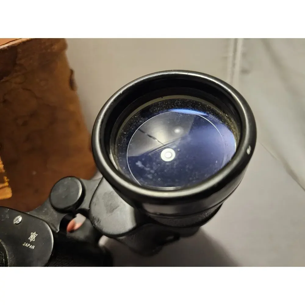1950's Katsuma Binoculars w/Leather Case - Condor Lens - 12x50 Field 5.5deg
